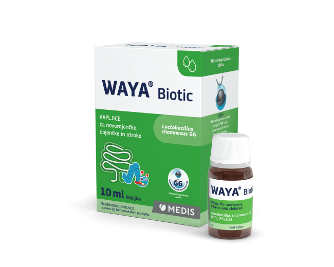 WAYA® Biotic kapljice za novorojenčke, dojenčke in otroke, 10 ml