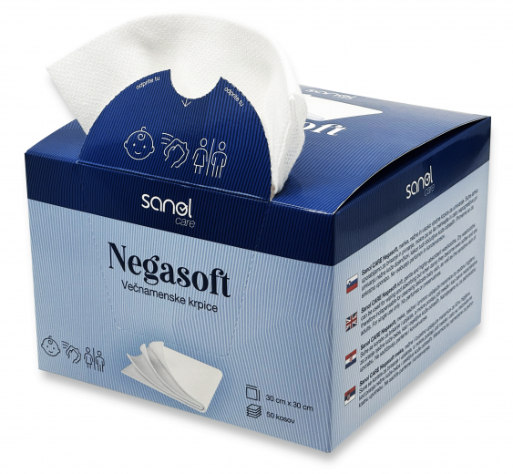 Sanol Care, Negasoft Krpice za nego, 50 kos