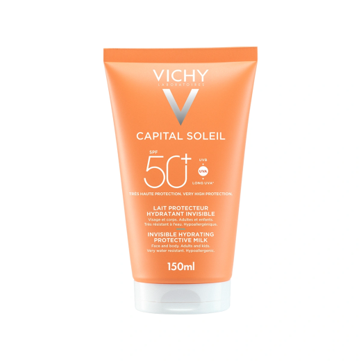 Vichy, CAPITAL SOLEIL mleko za obraz in telo SPF 50+ zelo visoka zaščita, 150 ml