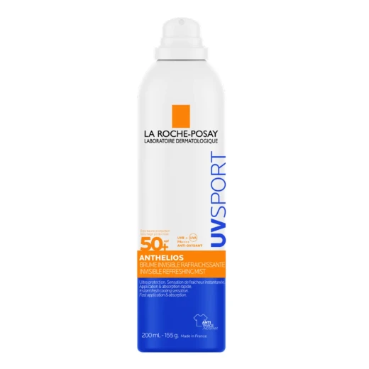 La Roche-Posay, ANTHELIOS UVsport nevidni osvežujoči sprej za zaščito pred soncem SPF50+, 200 ml