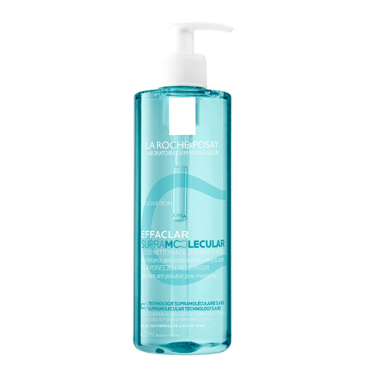 La Roche-Posay, EFFACLAR SUPRAMOLECULAR čistilni gel za obraz, 400 ml