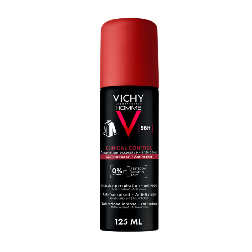 Vichy, HOMME CLINICAL CONTROL Antiperspirant sprej proti potenju, 125 ml 