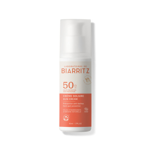 Biarritz, Alga Maris Bio krema za sončenje za obraz spf50, 50 ml