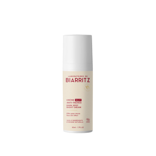 BIARRITZ, Nočna krema proti temnim pigmentnim madežem BIO, 50 ml