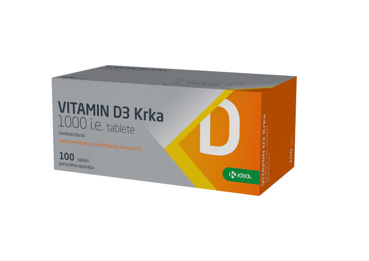 VITAMIN D3 Krka, 100 tablet