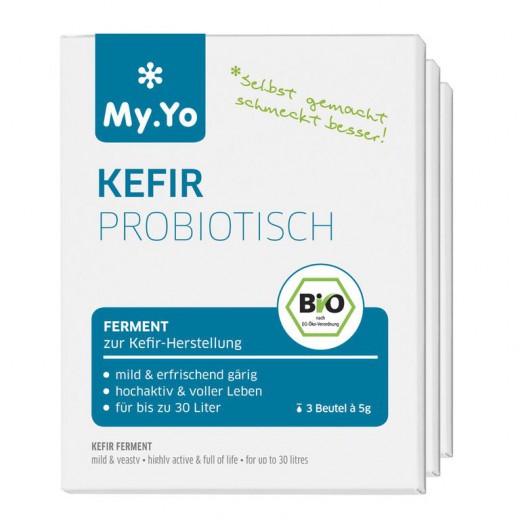 Bio Fermenti za pripravo kefirja (probiotik), 3 x 5 g