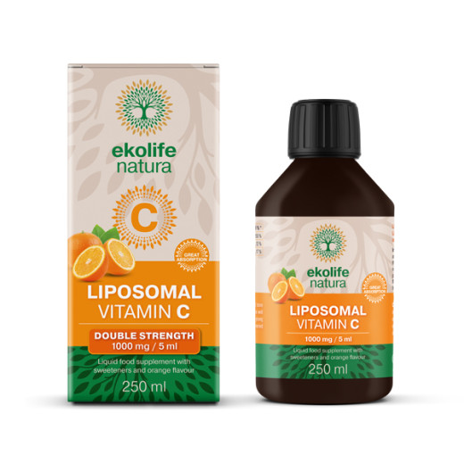 Ekolife natura, liposomski vit.C pomaranča 1000 mg, 250 ml