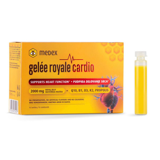Medex, Gelee Royale Cardio, raztopina stekleničke, 10 x 9 ml