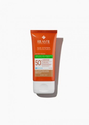 Rilastil, SS Water Touch mat obarvana zaščitna krema SPF50+, 50 ml