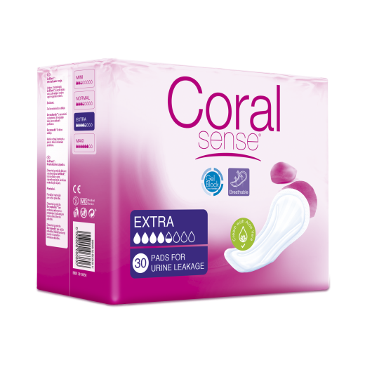 Vložki Coral Sense Extra, 30 kos/zavitek