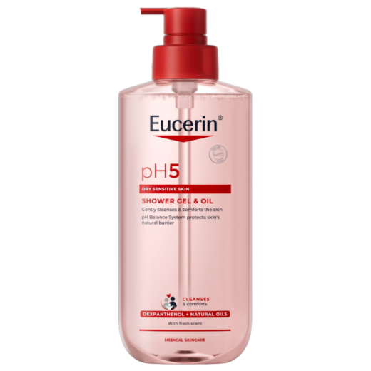 Eucerin, pH5 oljni gel za prhanje, 400 ml