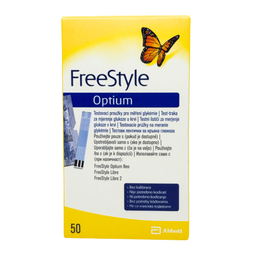 Freestyle Optium, testni lističi, 50 lističev