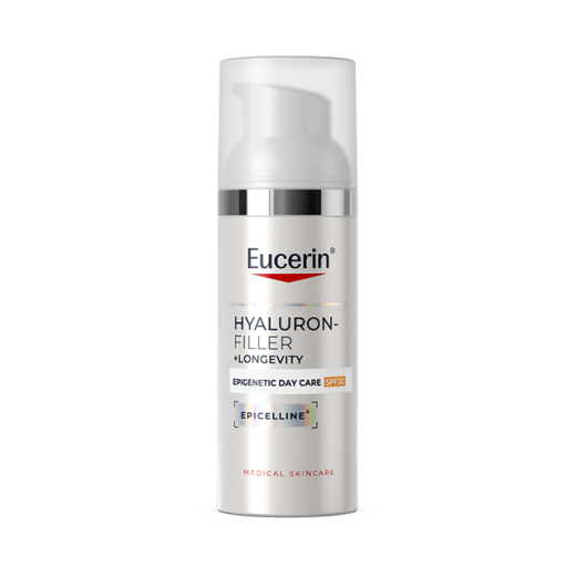Eucerin, Hyaluron-Filler + Longevity Epigenetic dnevna krema ZF30, 50 ml