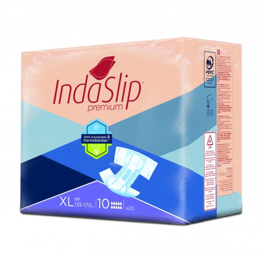 Plenice hlačne Indaslip Premium XL10 - dnevne/nočne, 20 kos/zavitek