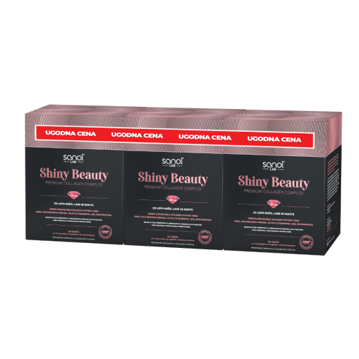 Sanol LAB, Shiny Beauty Premium Collagen Complex, 3x30 vrečk