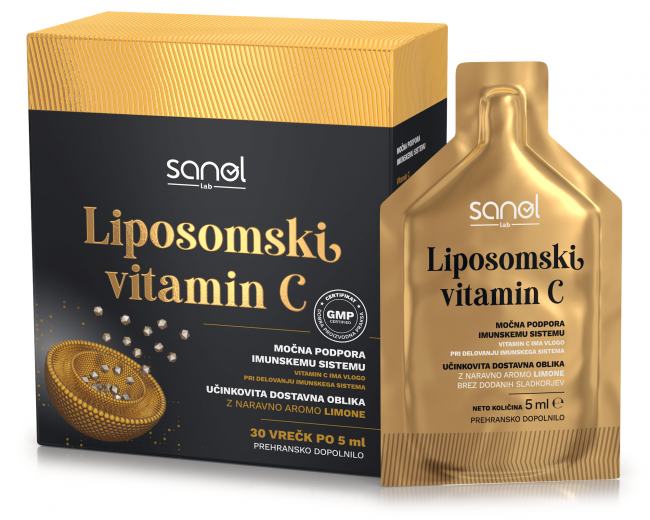 Sanol LAB Liposomski vitamin C, 30 vrečk