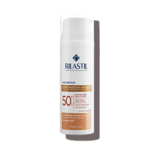 Rilastil, Age Repair obarvana zaščitna krema SPF50+, 50 ml