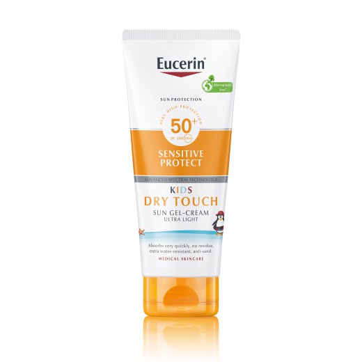 Sun KIDS Sensitive Protect Dry Touch kremni gel za zaščito otroške kože pred soncem ZF 50+, 200ml