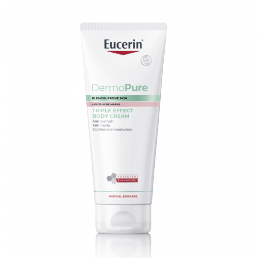 Eucerin, DermoPURE krema za telo s trojnim učinkom, 200 ml