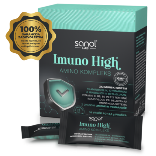 Sanol LAB, Imuno High Amino Kompleks, 10 vrečk
