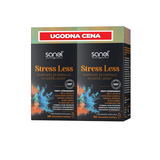 Sanol LAB, Stress Less, 2 x 60 veganskih kapsul
