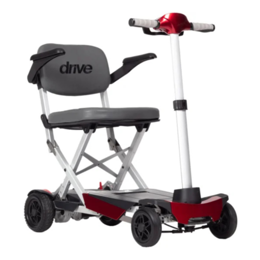 Skuter MANUAL FOLD PLUS, rdeč