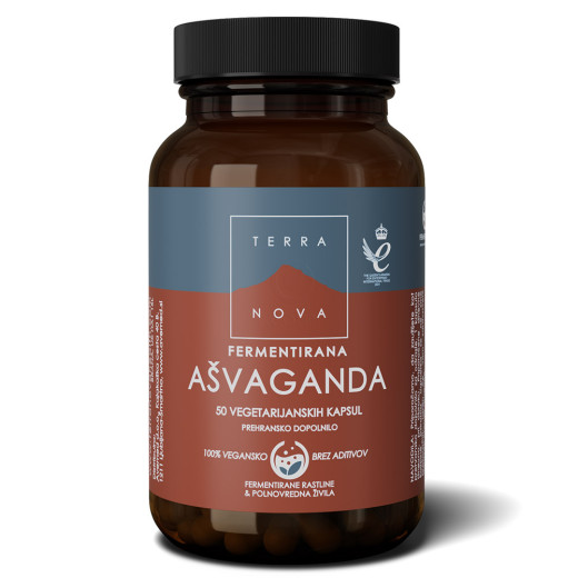 Terranova, fermentirana ašvaganda, 50 kapsul