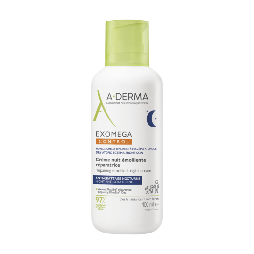 A-Derma, Exomega Control obnavljajoča emolientna nočna krema, 400 ml