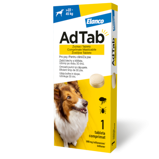 AdTab za pse 22-45kg /900 mg, 1 tableta