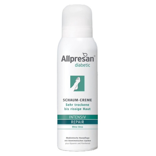 ALLPRESAN diabetic INTENSIV+REPAIR, kremna pena brez uree za diabetike, 125 ml
