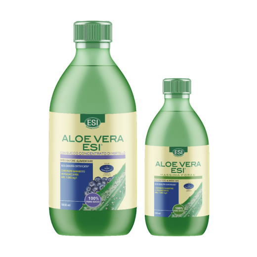 Aloe Vera Esi borovnica, 1 l + Aloe vera sok maksimalna moč 500 ml