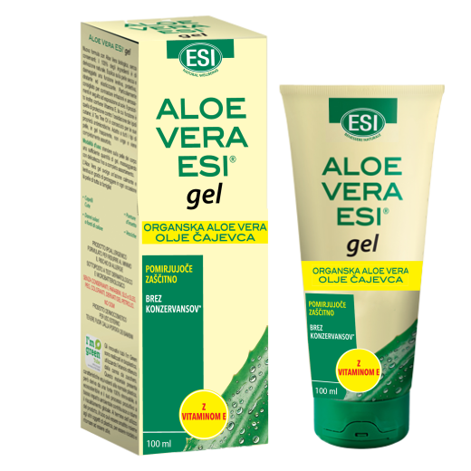 Aloe Vera gel z oljem čajevca in vitaminom E, 100 ml