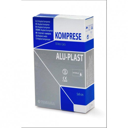 Prva pomoč Aluplast Extra kompresa sterilna 5 cm x 9 cm