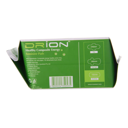 Anionski higienski vložki Drion - ščitniki perila 155 mm