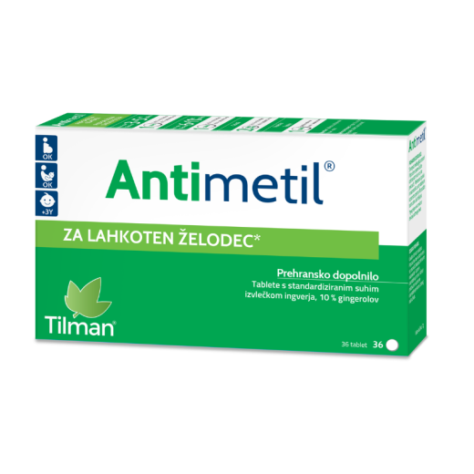 Antimetil, ingver, 36 tablet