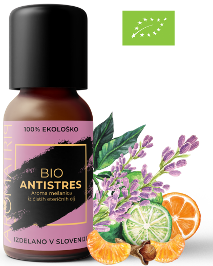 AROMATRIP®, ANTISTRES, BIO aroma mešanica eteričnih olj, 15 ml