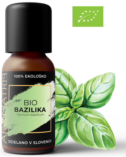 AROMATRIP®, BAZILIKA, BIO eterično olje, 15 ml