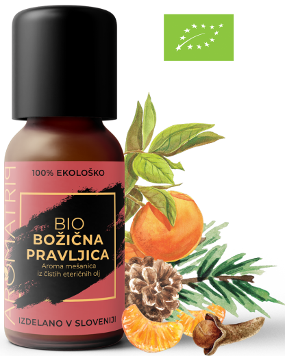 AROMATRIP®, BOŽIČNA PRAVLJICA, BIO aroma mešanica eteričnih olj, 15 ml