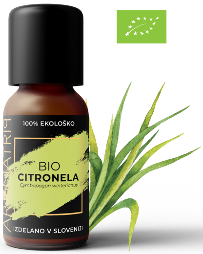 AROMATRIP®, CITRONELA, BIO eterično olje, 15 ml