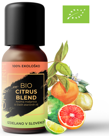 AROMATRIP®, CITRUS BLEND, BIO aroma mešanica eteričnih olj, 15 ml