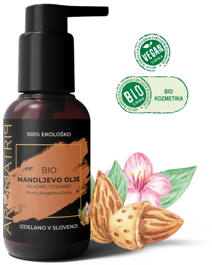 AROMATRIP®, BIO MANDLJEVO olje, 100 ml