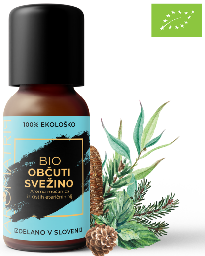 AROMATRIP®, OBČUTI SVEŽINO, BIO aroma mešanica eteričnih olj, 15 ml
