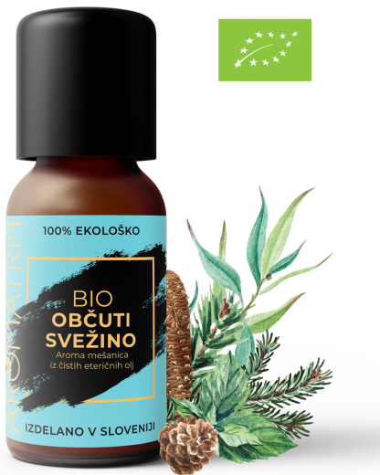AROMATRIP®, OBČUTI SVEŽINO, BIO aroma mešanica eteričnih olj, 15 ml