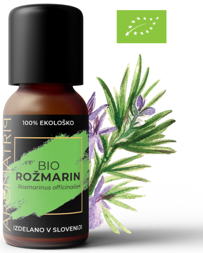 AROMATRIP®, ROŽMARIN, BIO eterično olje, 15 ml
