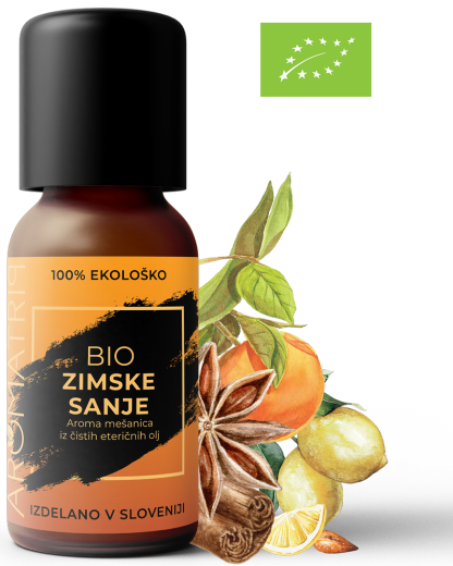 AROMATRIP®, ZIMSKE SANJE, BIO aroma mešanica eteričnih olj, 15 ml
