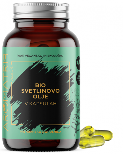Bio Svetlinovo olje v kapsulah, 180 veganskih kapsul