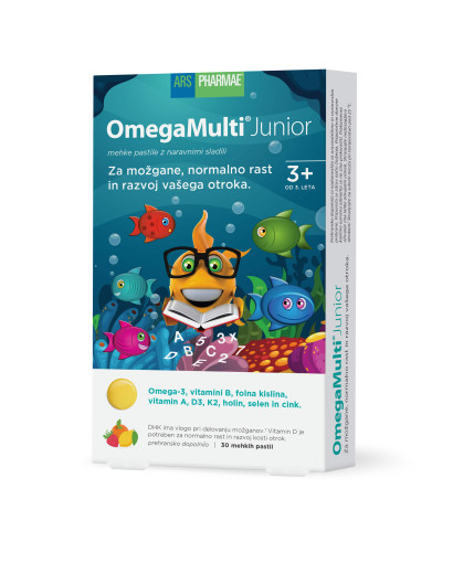 Ars Pharmae, OmegaMulti® Junior, 30 mehkih pastil