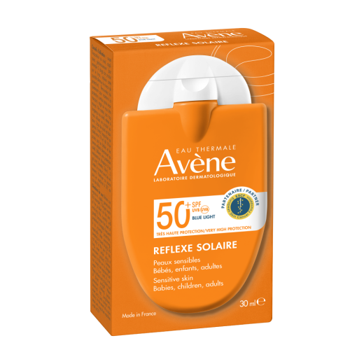 Avène, RÉFLEXE SOLAIRE Zelo visoka zaščita  Dojenčki, otroci, odrasli SPF50+, 30 ml