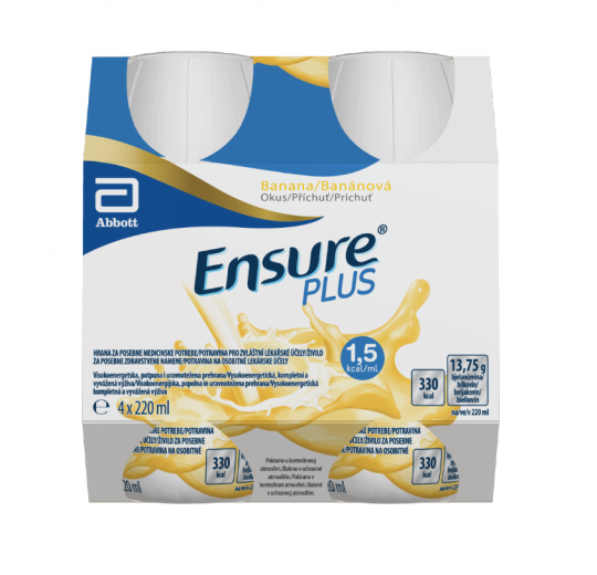 Ensure Plus Banana, 4 x 220 ml