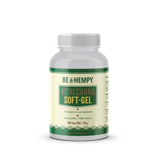 Be hempy, VitalCanna Soft Gel kapsule, 30 kapsul